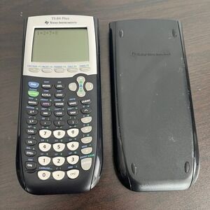 Texas Instruments TI-84 Plus Graphing Calculator Black Silver School Math SAT